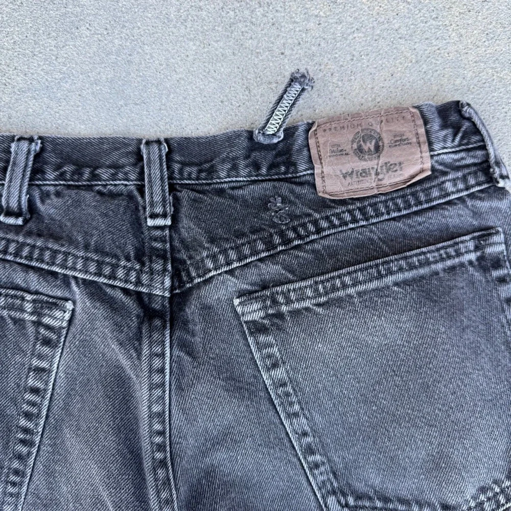 Wrangler‎ Men Straight Leg Jeans Washed Black 34x30